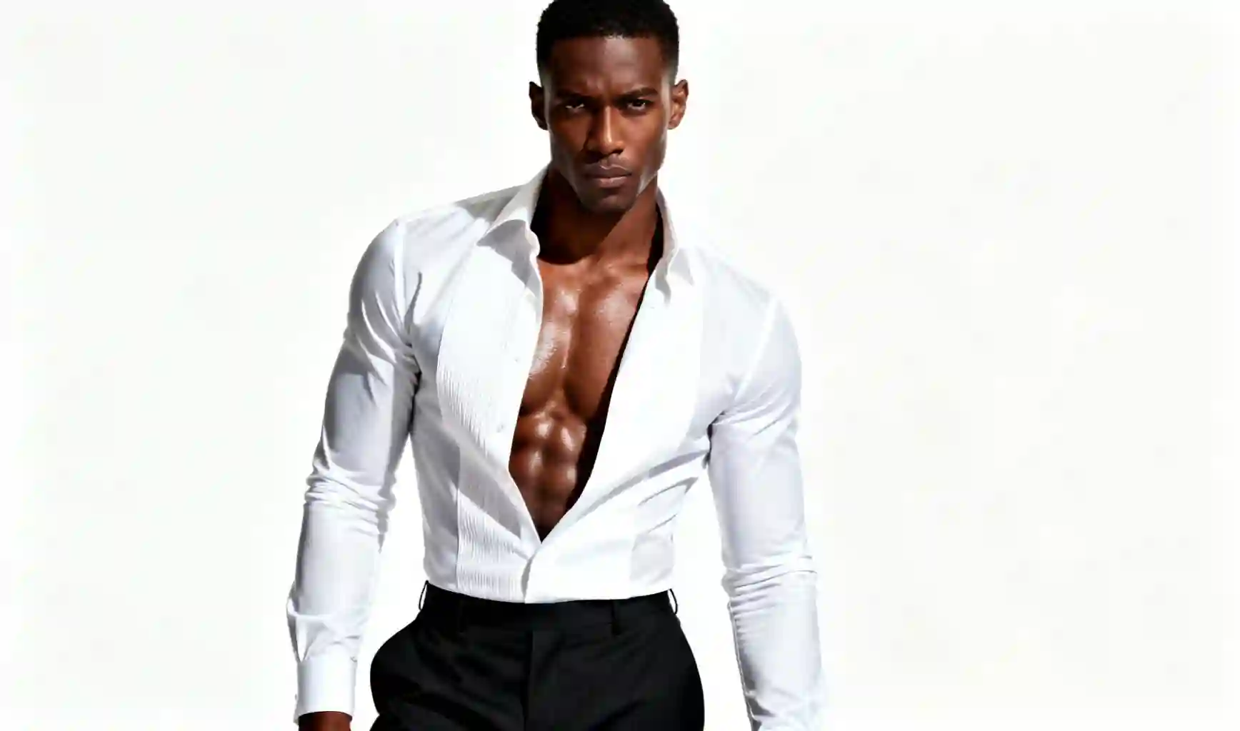 African male fashion model