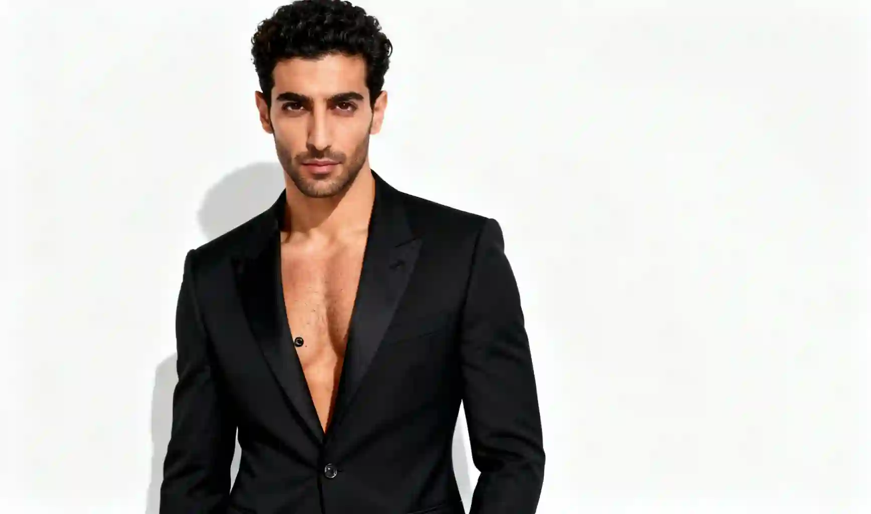 Middle Eastern male fashion model